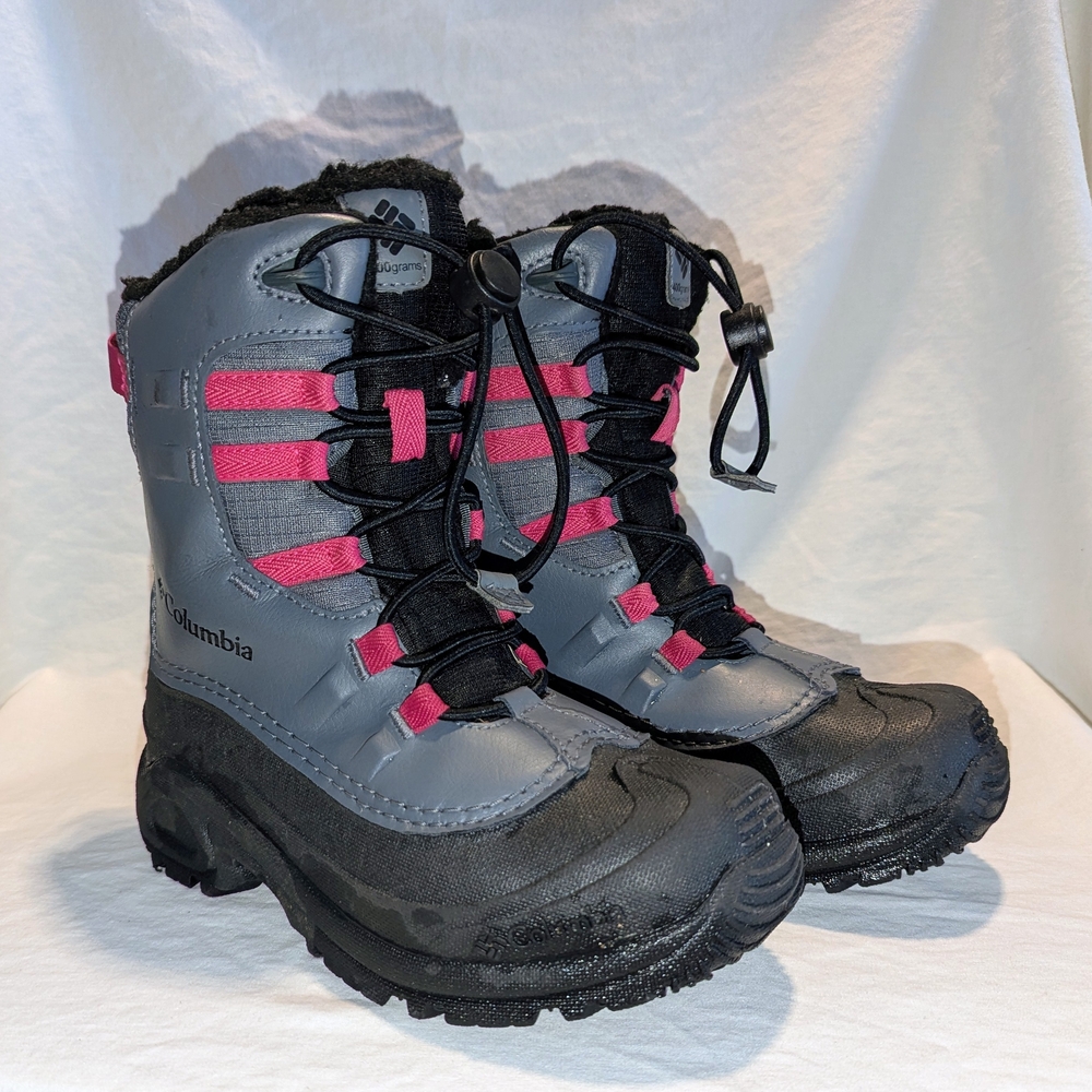 Columbia Kids' Gray and Pink Winter Boots